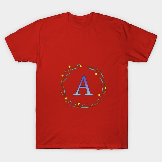 Monogram, letter A T-Shirt by Slownessi